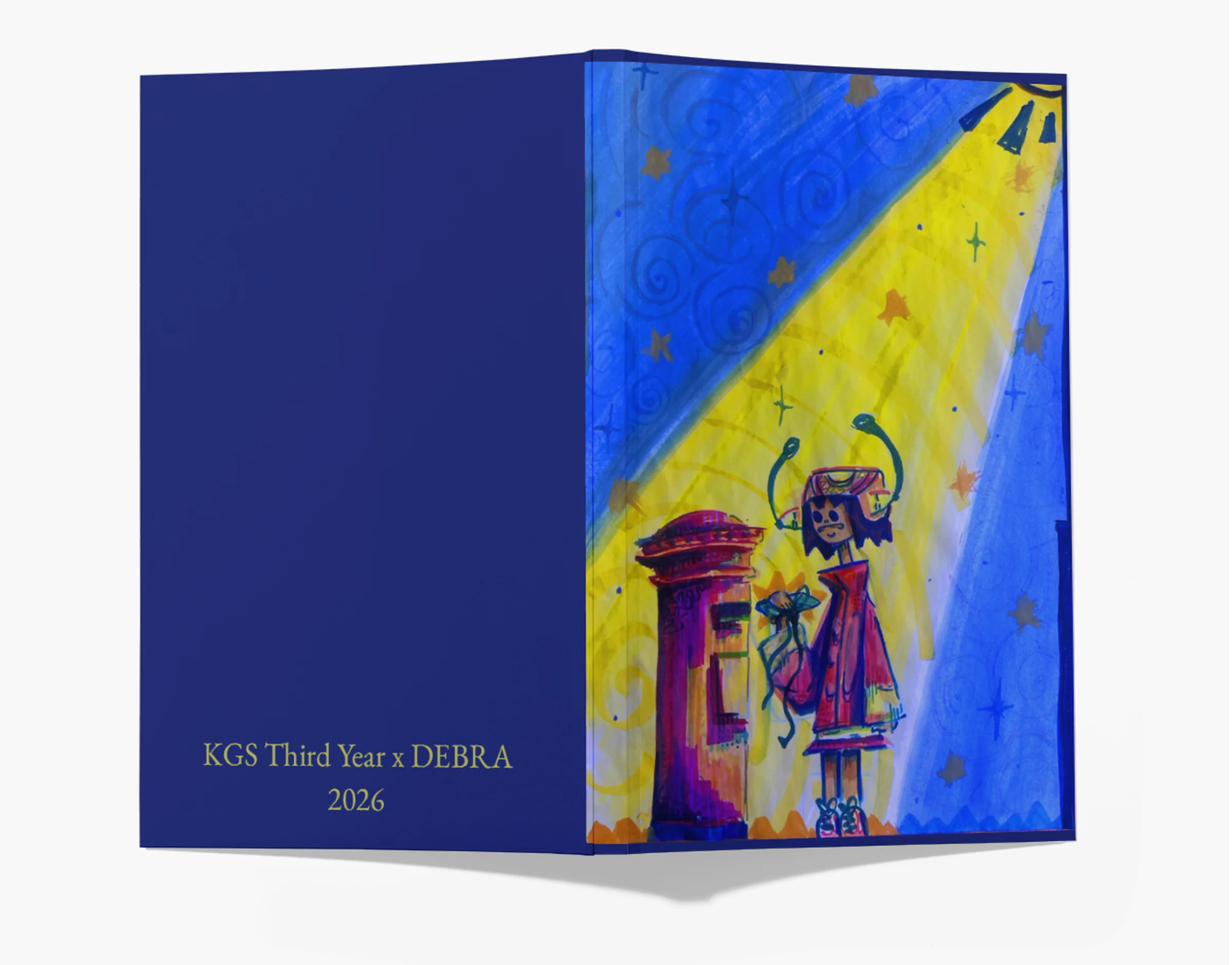 Student-designed notebook — KGS Third Year x DEBRA 2026